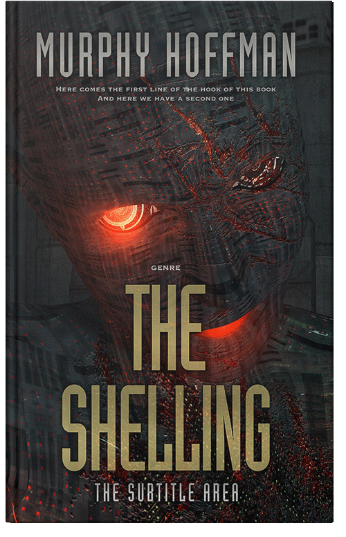 Front view of Premade Science Fiction Book Cover - Cocoa Brown