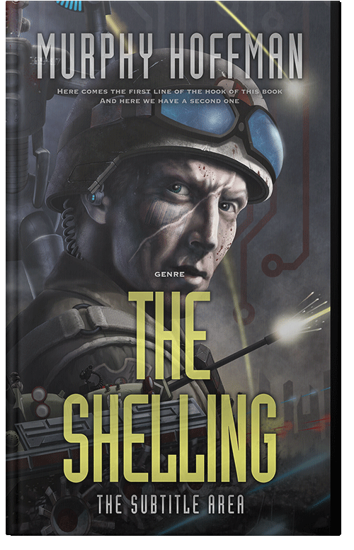 Front view of Premade Science Fiction Book Cover - Shark