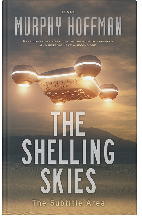 Front view of Premade Science Fiction Book Cover - Coffee