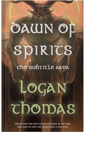 Pre Made Book Cover Black Marlin