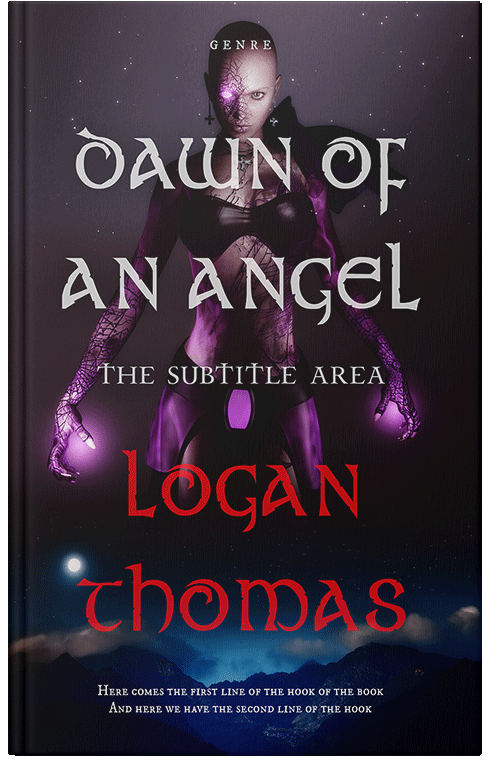 Front view of Premade Fantasy Book Cover - Vulcan