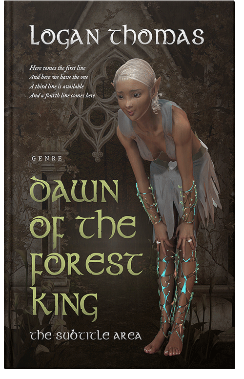 Front view of Premade Fantasy Book Cover - Oil