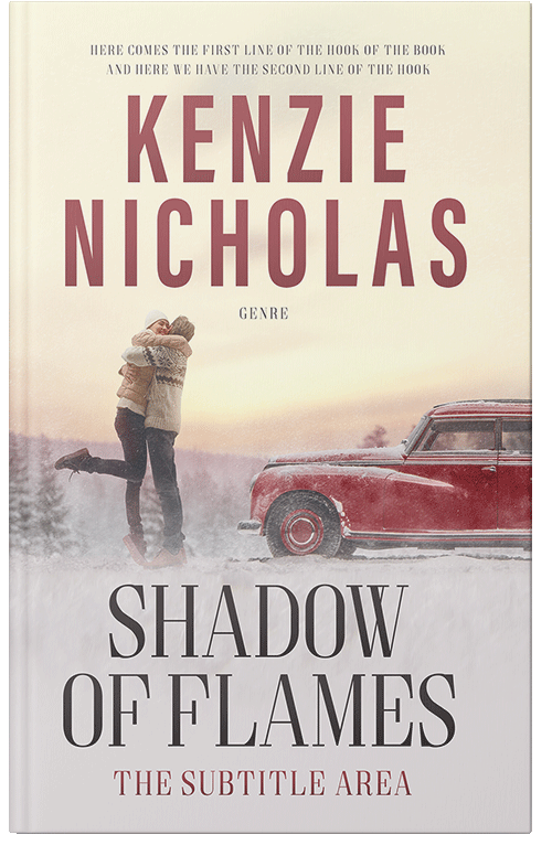 Front view of Premade Romance Book Cover - Dawn Pink