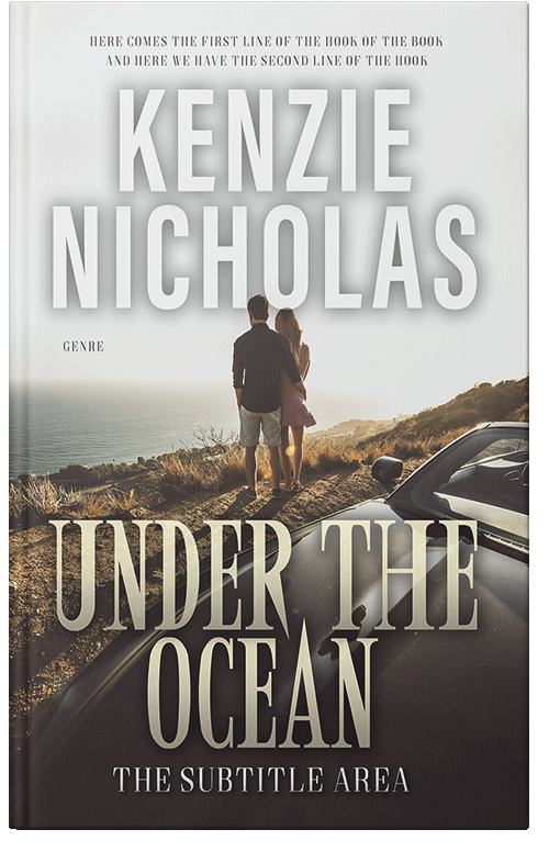 Front view of Premade Romance Book Cover - Taupe