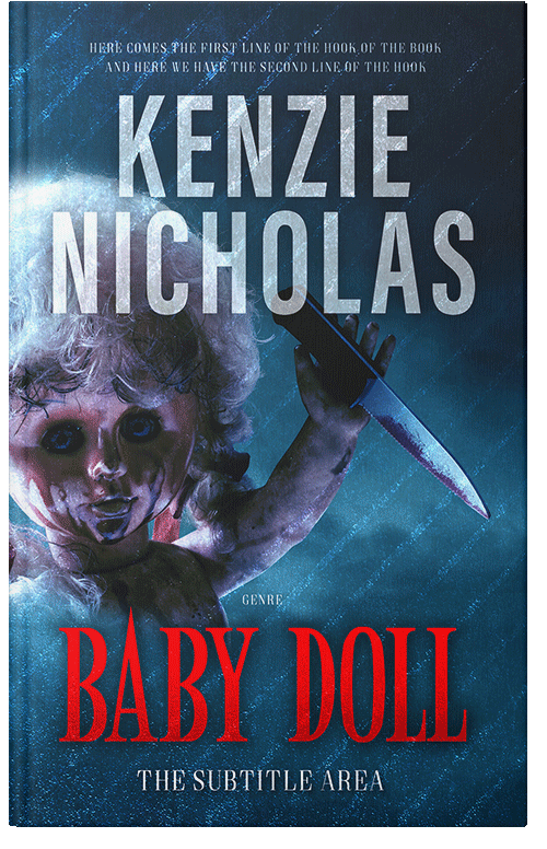 Front view of Premade Mystery & Thriller & Suspense Book Cover - Nile Blue