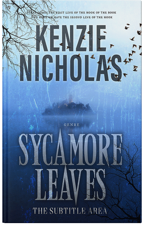 Front view of Premade Horror Book Cover - Nile Blue