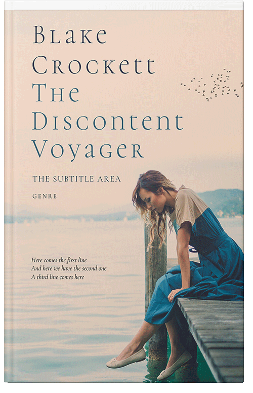 Front view of Premade Romance Book Cover - Stark White