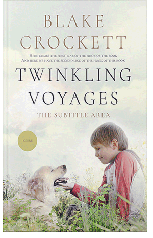 Premade Book Cover Green White