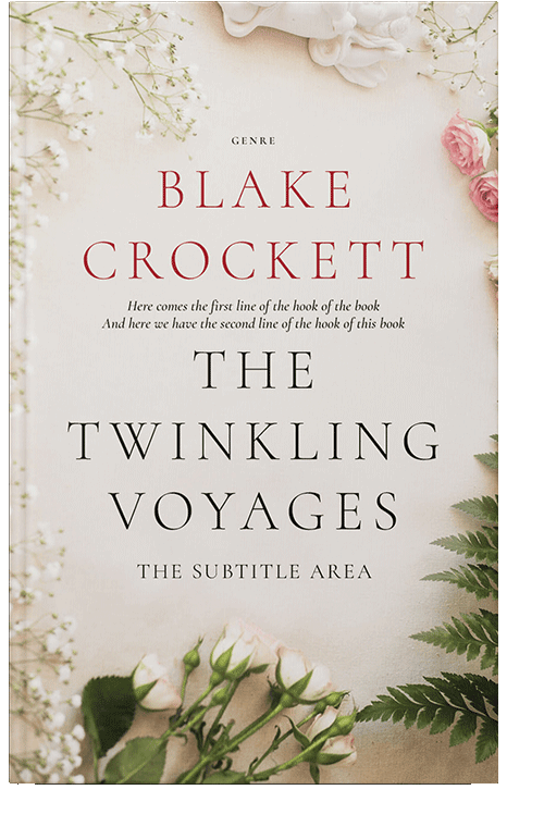 Front view of Satin Linen #6322 - Premade Poetry Book Cover