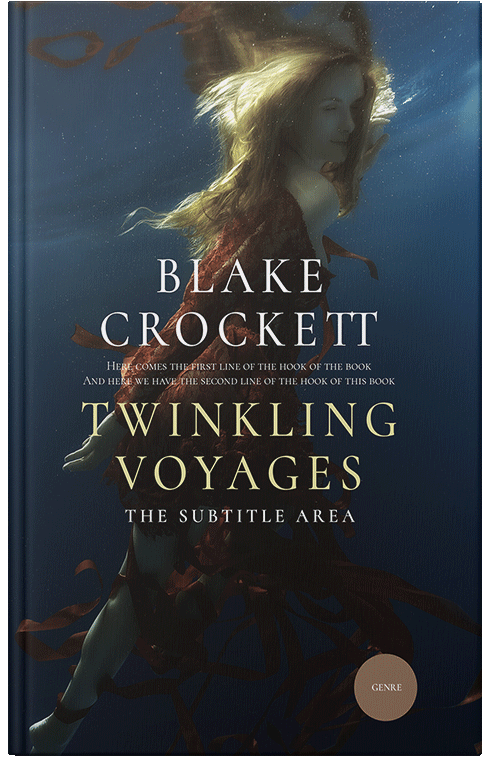 Front view of Premade Action & Adventure Book Cover - Mirage