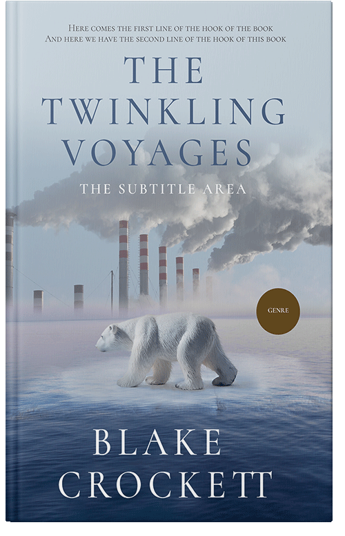 Front view of Premade Science & Nature Book Cover - Cadet Blue