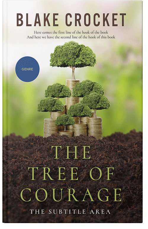 Front view of Premade Business Book Cover - Beryl Green