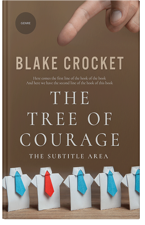 Front view of Premade Business Book Cover - Shingle Fawn