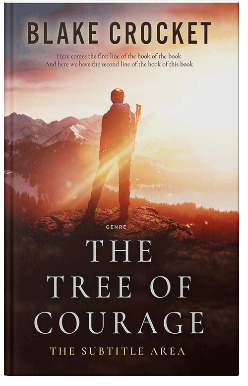 Front view of Premade Self-Improvement & Self-Help Book Cover - Crowshead