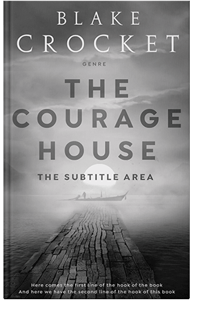 Pre Made Book Cover Gray