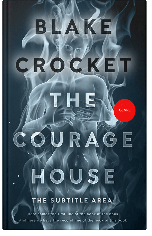 Front view of Premade Surreal Book Cover - Blue Dianne