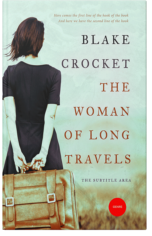 Front view of Premade Travel Book Cover - Surf Crest