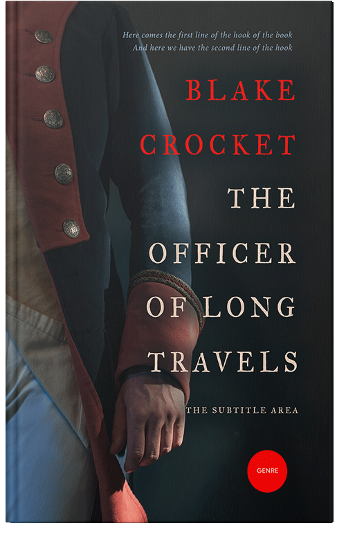 Front view of Premade Historical Book Cover - Shark