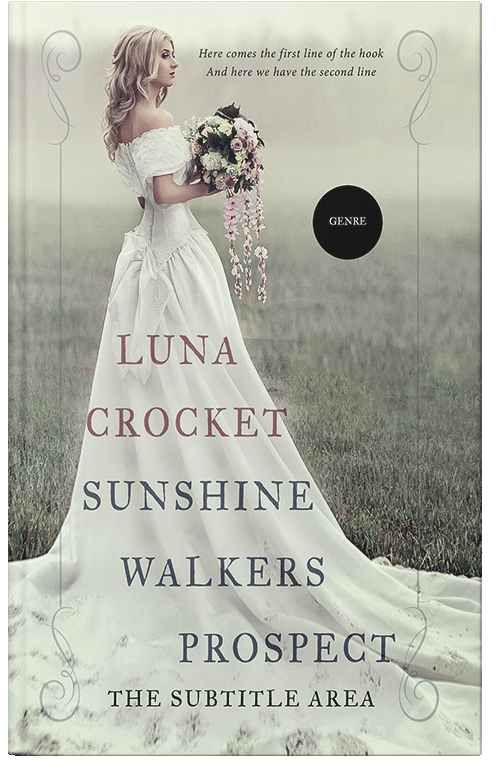 Front view of Premade Historical Book Cover - Celeste