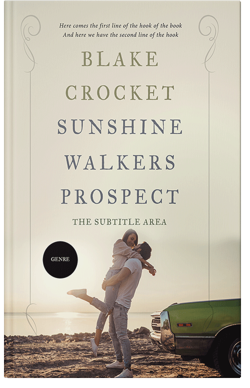 Front view of Premade Romance Book Cover - White Rock