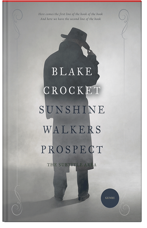 Front view of Premade Mystery & Thriller & Suspense Book Cover - Gray Nickel