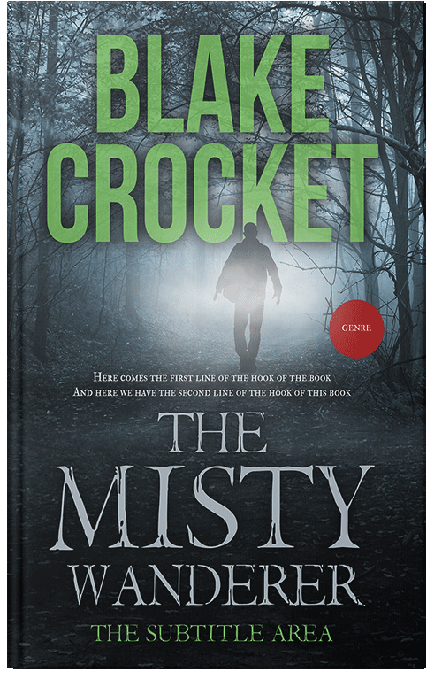 Front view of Premade Mystery & Thriller & Suspense Book Cover - Outer Space