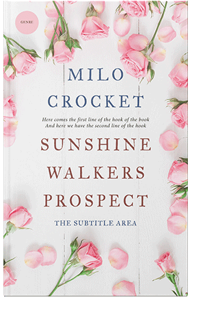 Pre Made Book Cover Dawn Pink