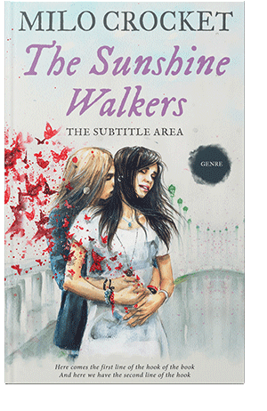 Pre Made Book Cover Quill Gray