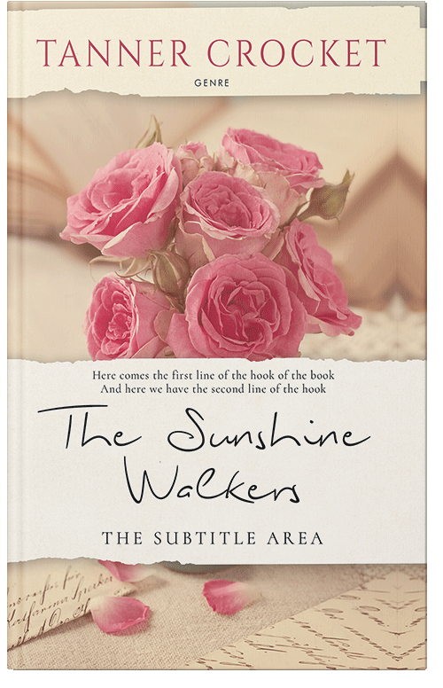 Front view of Premade Romance Book Cover - Parchment