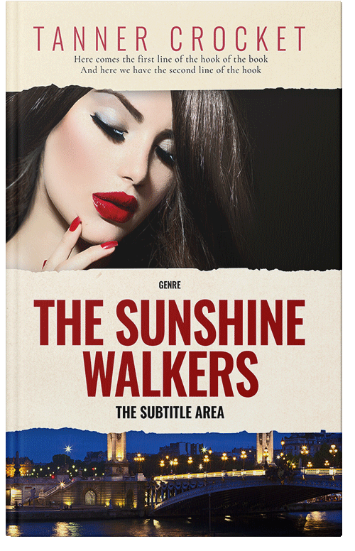 Front view of Premade Romance Book Cover - Parchment