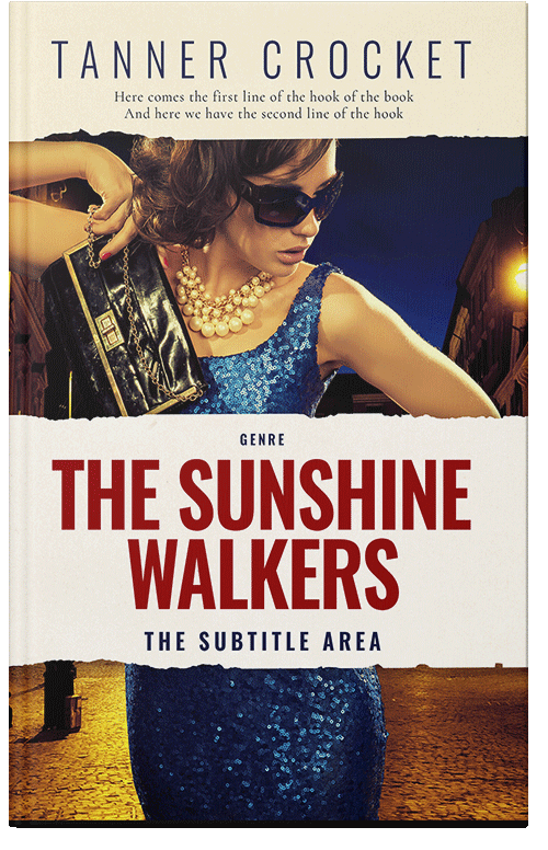 Front view of Premade Chick Lit Book Cover - Quarter Spanish White