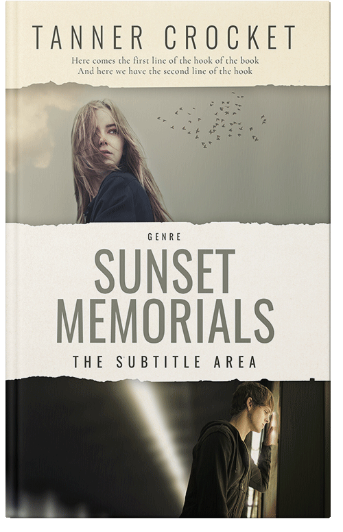 Front view of Premade Romance Book Cover - Log Cabin