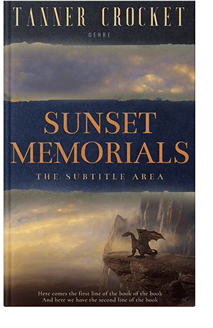 Pre Made Book Cover Ebony Clay