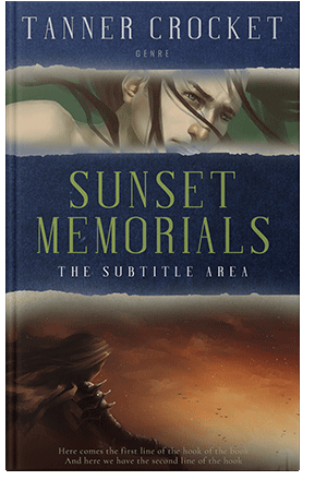 Pre Made Book Cover Ebony Clay