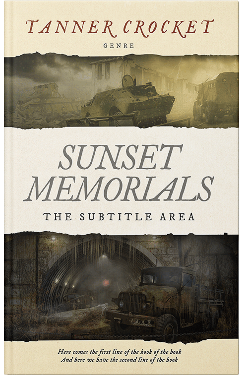 Front view of Premade Apocalyptica Book Cover - Zeus