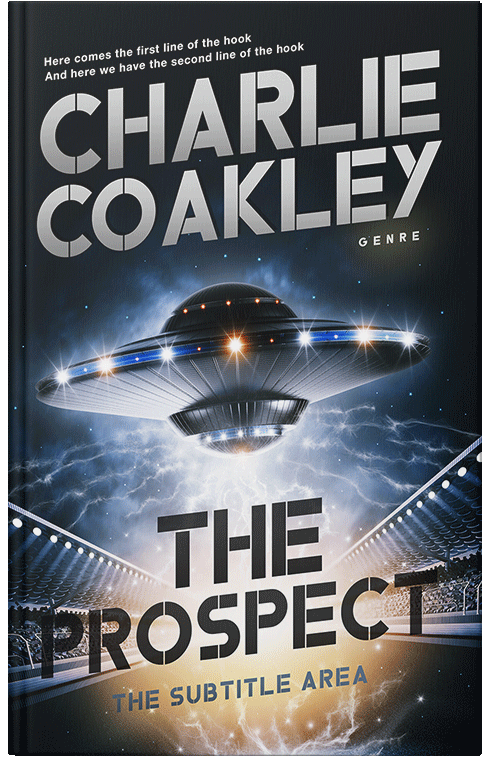 Front view of Premade Apocalyptica Book Cover - Swirl