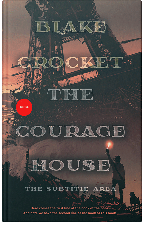 Front view of Premade Apocalyptica Book Cover - Outer Space