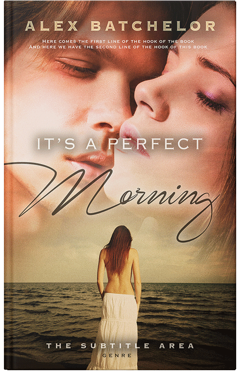 Front view of Premade Romance Book Cover - Tan
