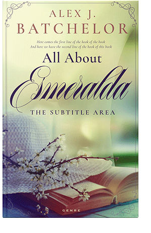 Pre Made Book Cover Green Mist