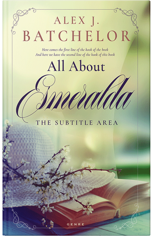 Front view of Premade Romance Book Cover - Green Mist