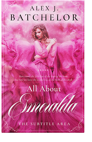 Pre Made Book Cover Cerise