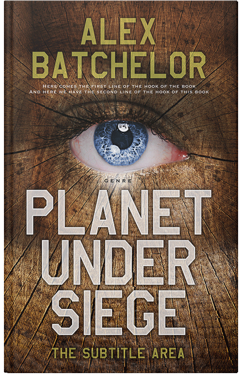 Front view of Premade Fantasy Book Cover - Metallic Bronze