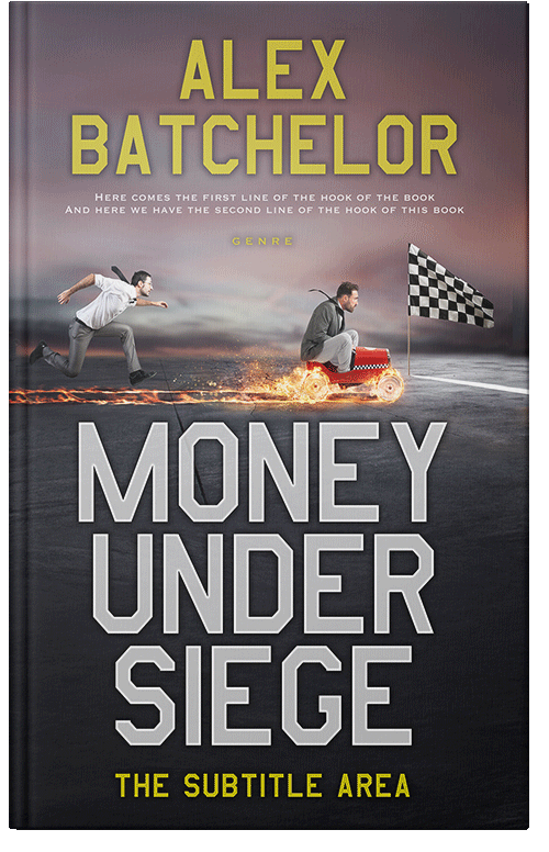 Front view of Premade Self-Improvement & Self-Help Book Cover - Ship Gray