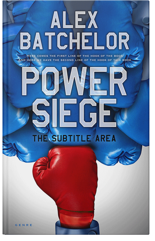 Front view of Premade Action & Adventure Book Cover - Tory Blue