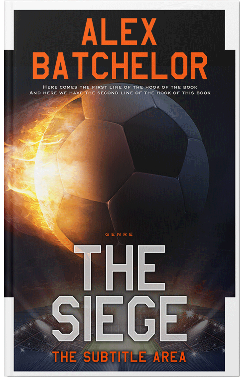 Front view of Premade Abstract Book Cover - Porsche