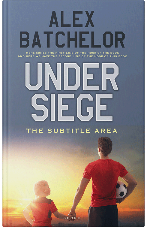 Front view of Premade Sports & Fitness Book Cover - Pale Sky