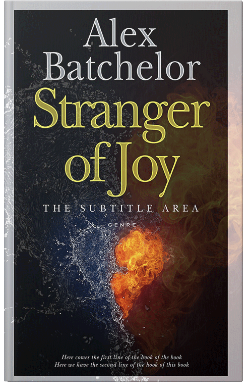 Front view of Premade Abstract Book Cover - Gondola