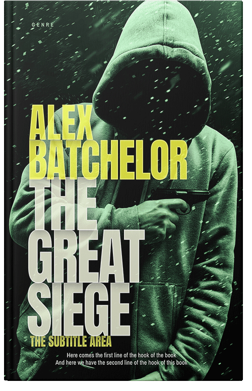 Front view of Premade Mystery & Thriller & Suspense Book Cover - Racing Green