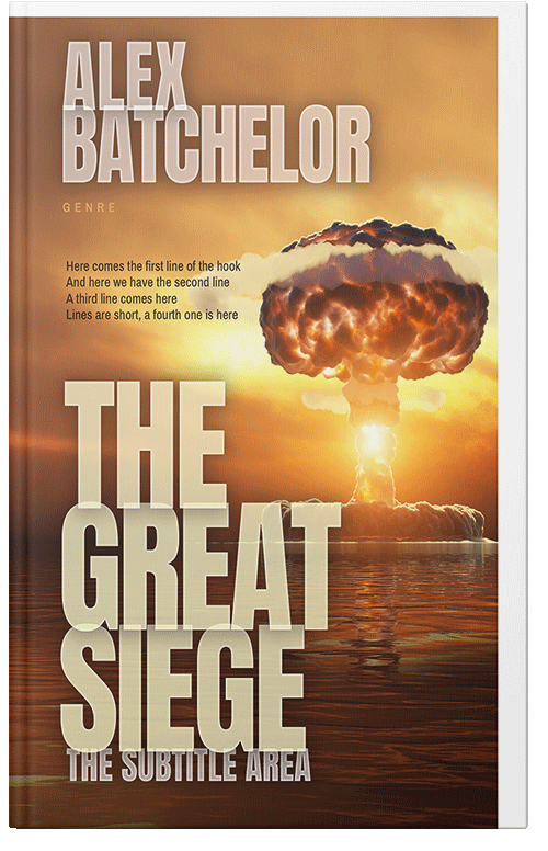 Front view of Premade Apocalyptica Book Cover - Brown Rust