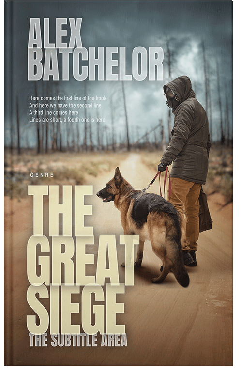 Front view of Premade Apocalyptica Book Cover - Tallow